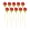 Red, variant on 10PCS Multicolor Flower Bud Toothpicks, Flower Bud Toothpicks, Handmade Bamboo Appetizer Fruit Skewers Food Picks for Wedding Valentines Holiday Party Decoration - Color B