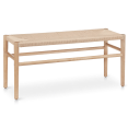thumbnail image 1 of Bouclair Natural Woven Bench, 1 of 10