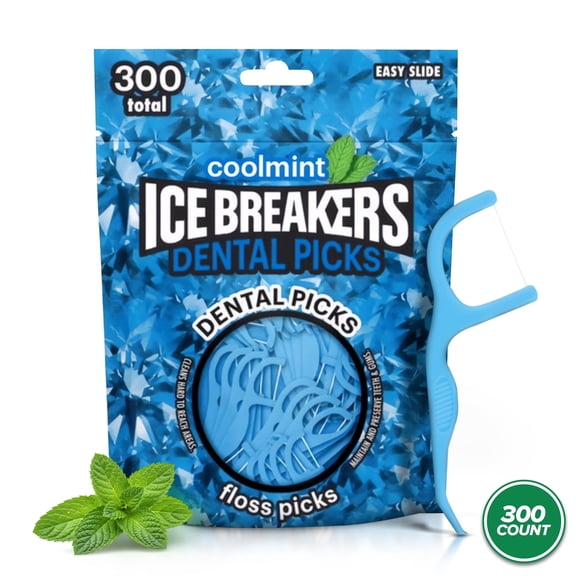 Dental Floss Picks 300 Count Adults Kids Dental Floss Picks Icebreakers Toothpick Flosser