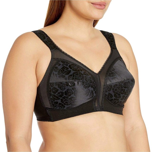 TEMOGU-Womens 18 Hour Comfort-Strap Wireless Bra, Full-Coverage Bra with 4-Way Trusupport, Single & 2-packFull Coverage Bra