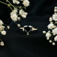 thumbnail image 6 of Rosec Jewels Lab Created Black Diamond Heart Engagement Ring - 8 mm - Black and White Diamond Ring - AAAA Grade - with Jewelry Box, 18K Yellow Gold, US 12.50, 6 of 9