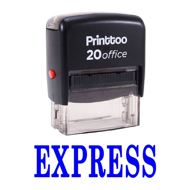 Printtoo Office Stationary EXPRESS Self Inking Rubber Stamp Stamp-Blue