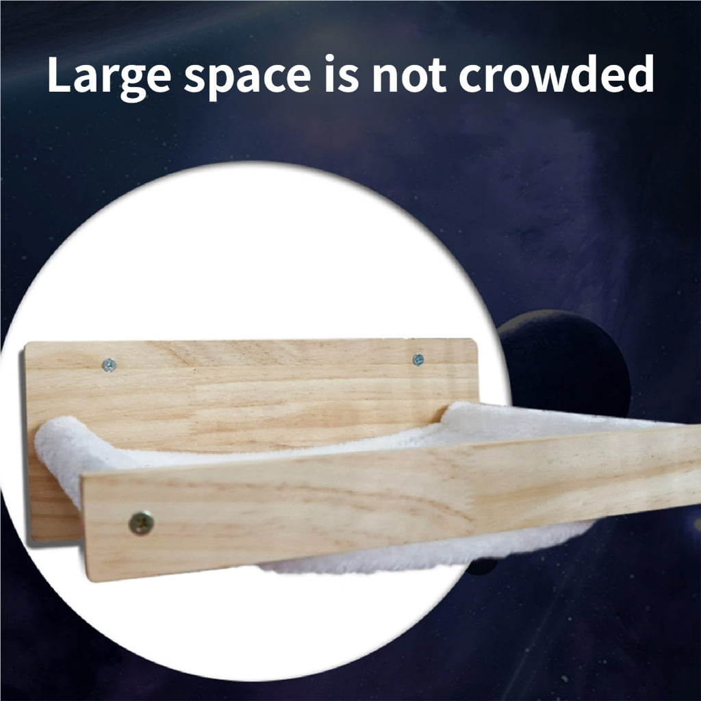 Wall Mount Cats Perches Wooden Bed Natural Materials for Pet Healths and Environmental Friendliness in Homes