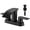 Matte Black, variant on Kede Waterfall Bathroom Faucet Lavatory 2 Handle 3 Hole 4 Inch Bathroom Sink Faucet Washbasin Faucet with Deck and Pop-up Drain Black Centerset Bathroom Faucet