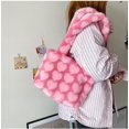 thumbnail image 3 of LinYooLi Y2K Fuzzy Tote Bag Women Pink Love Hearts Fuzzy Tote Bag Y2K Furry Tote Bag Handbag Soft Plush Winter Y2K Accessories, 3 of 6