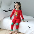 thumbnail image 1 of Conjunto de pijamas para niña, ropa de dormir informal de dibujos animados, ropa de dormir de manga larga, disfraz para niño y niña, 1 of 3