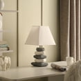thumbnail image 2 of ORE International 17.5" In Coastal Darya 5 Stacked Pebble Ceramic Table Lamp, 2 of 3