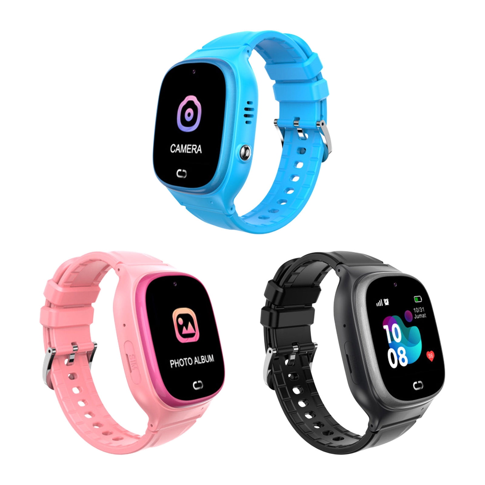 Kids Waterproof Smart Watch Smart Watch for Kids Touchscreen Kids Watches with Video Alarm Camera Toys for Girls Boys 3-12 Years Old Birthday