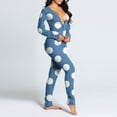 thumbnail image 4 of BRGZLK Onesies for Women Ladies Onesie Hooded Pyjamas Winter Warm Plush Flannel Jumpsuit Funny Novelty Animal Pajamas Playsuit Loungewear Size 8-16, 4 of 6