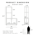 thumbnail image 4 of Furniture of America Brooks Adult Open Display Shelf Bookcase, 4-Cube Shelves, White, 4 of 16