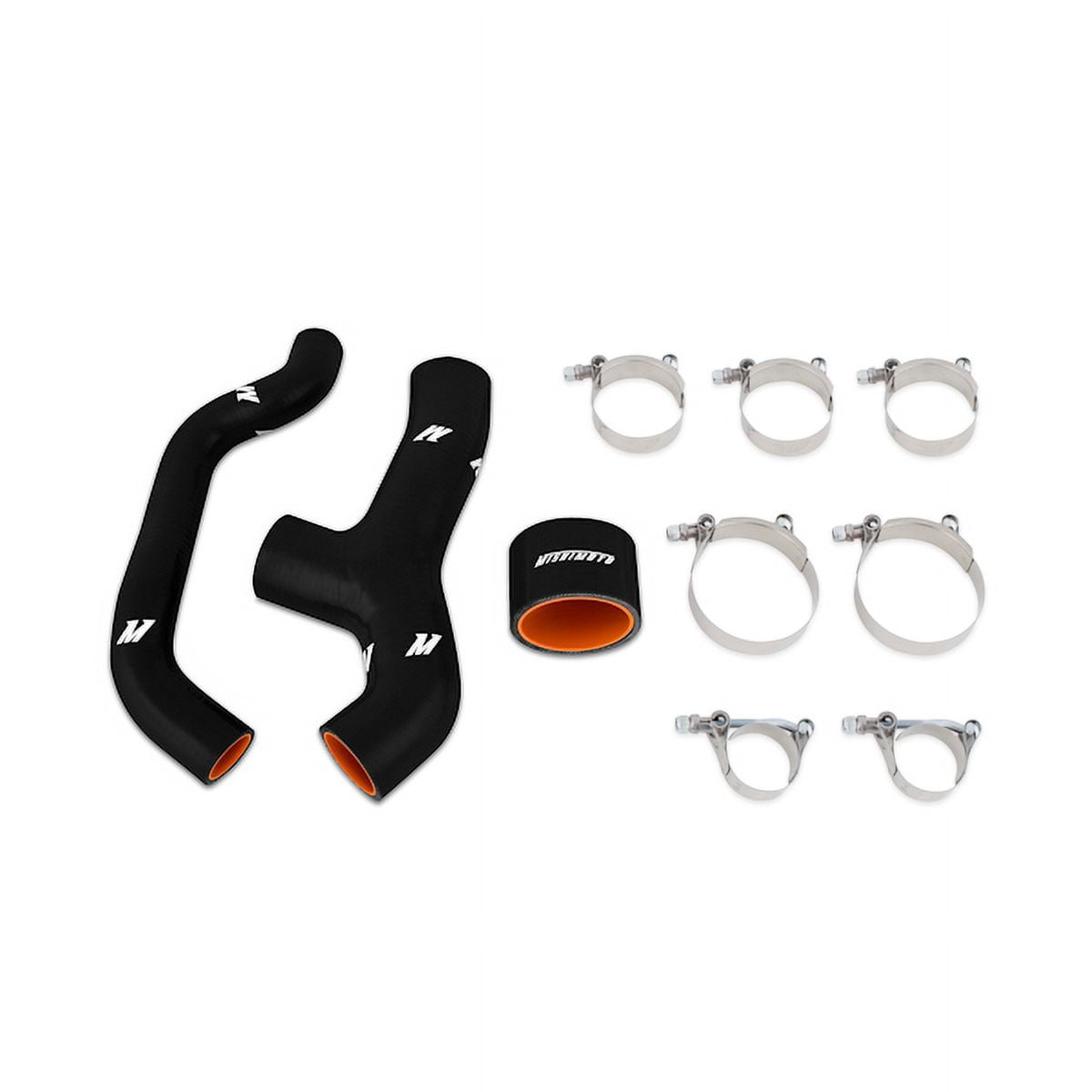 Mishimoto MMHOSE-SUB-INT6BK Intercooler Charge Air Cooler Hoses Compatible With Subaru WRX 2006-2007/Forester XT 2004-2008 Black