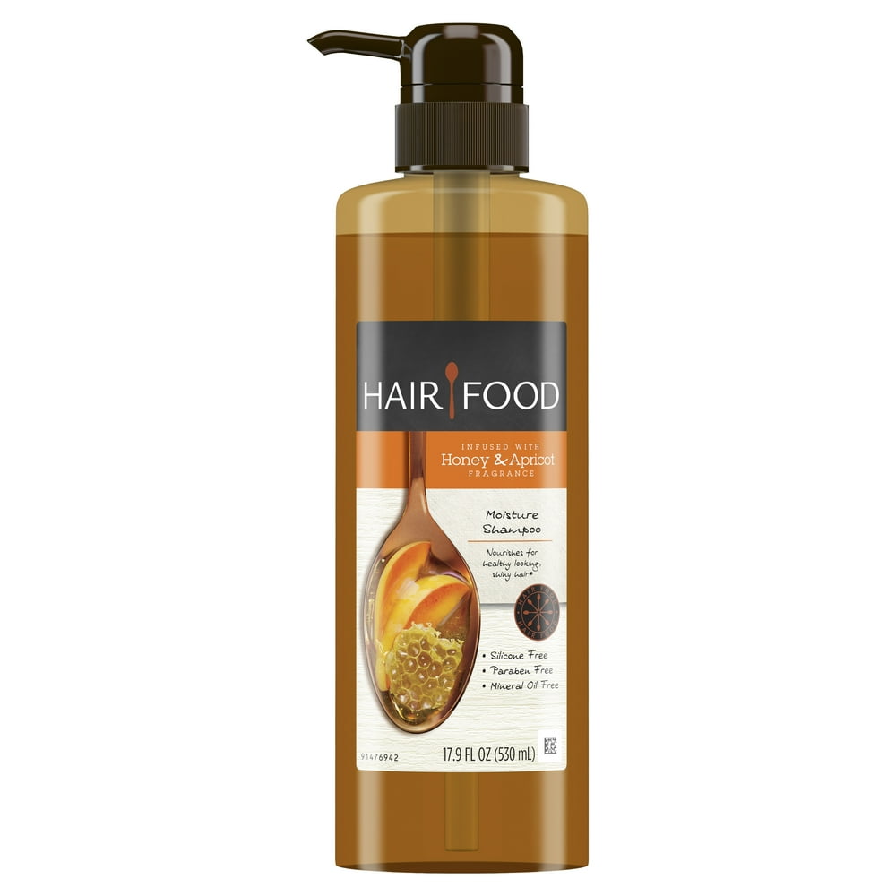 Hair Food Moisture Shampoo Infused With Honey Apricot Fragrance, 17.9