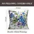 thumbnail image 2 of LALILO Throw Pillow Covers Beautiful Colorful Watercolor With Flowers Cushion Cover 18" x 18", 2 Pack, 2 of 6
