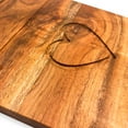 thumbnail image 6 of Valentine's Day Gift Organic Acacia kitchen Cutting Chopping Charcuterie Board Platter Butcher Block for Cheese and Vegetables Meat (Love Mug Board 11"L x 7.3"W), 6 of 8