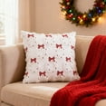 thumbnail image 5 of Gumesh 18x18 Inch Christmas Pillowcase Set , Red & Green Holiday Designs, Machine Washable Home Decor Cushion Cover for Sofa/Bed, 5 of 6