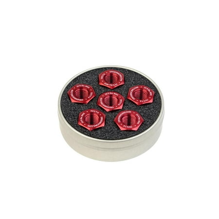 Driven Sprocket Nuts (Set Of 6) 10mm x 1.25 Red