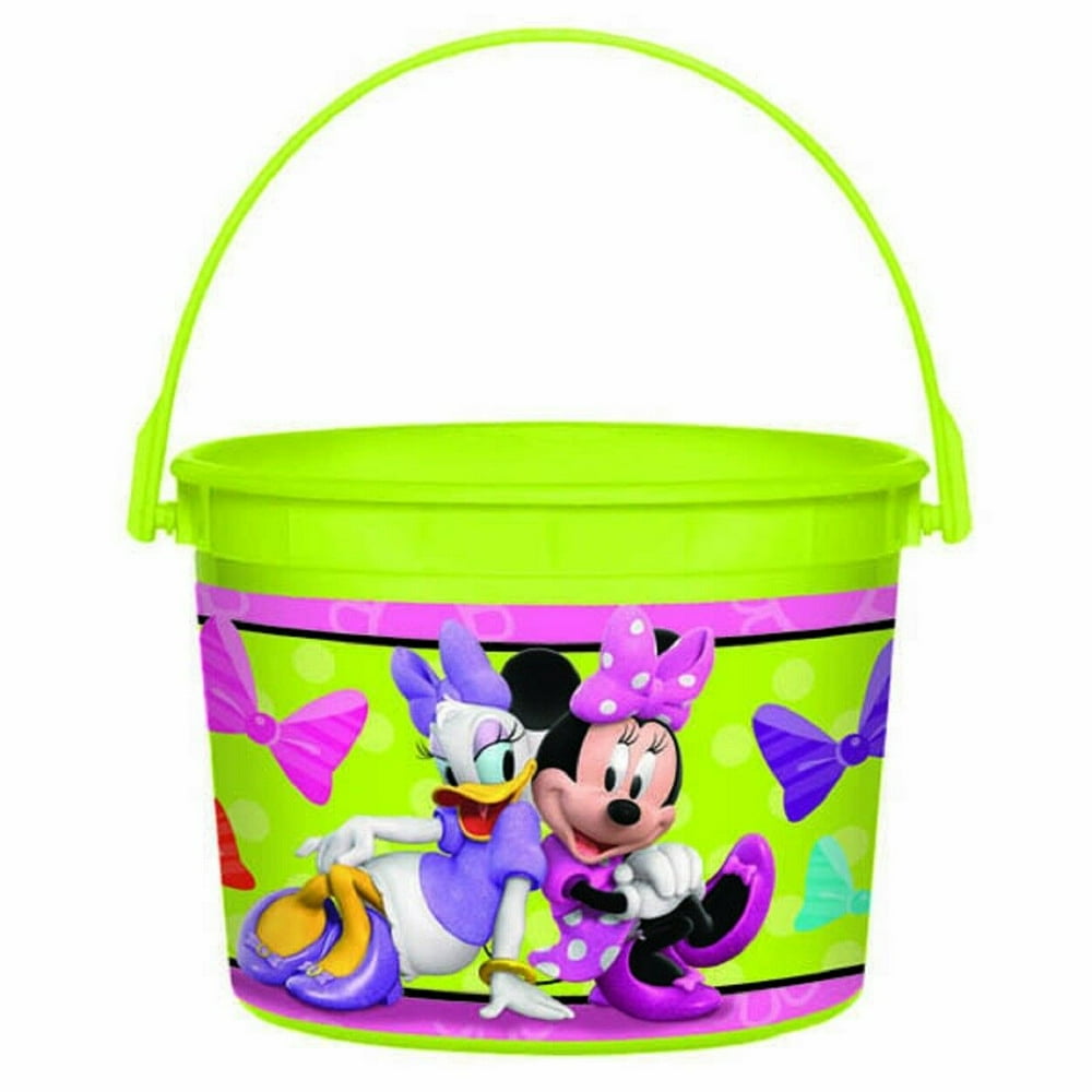 Minnie Mouse Plastic Favor Bucket Container