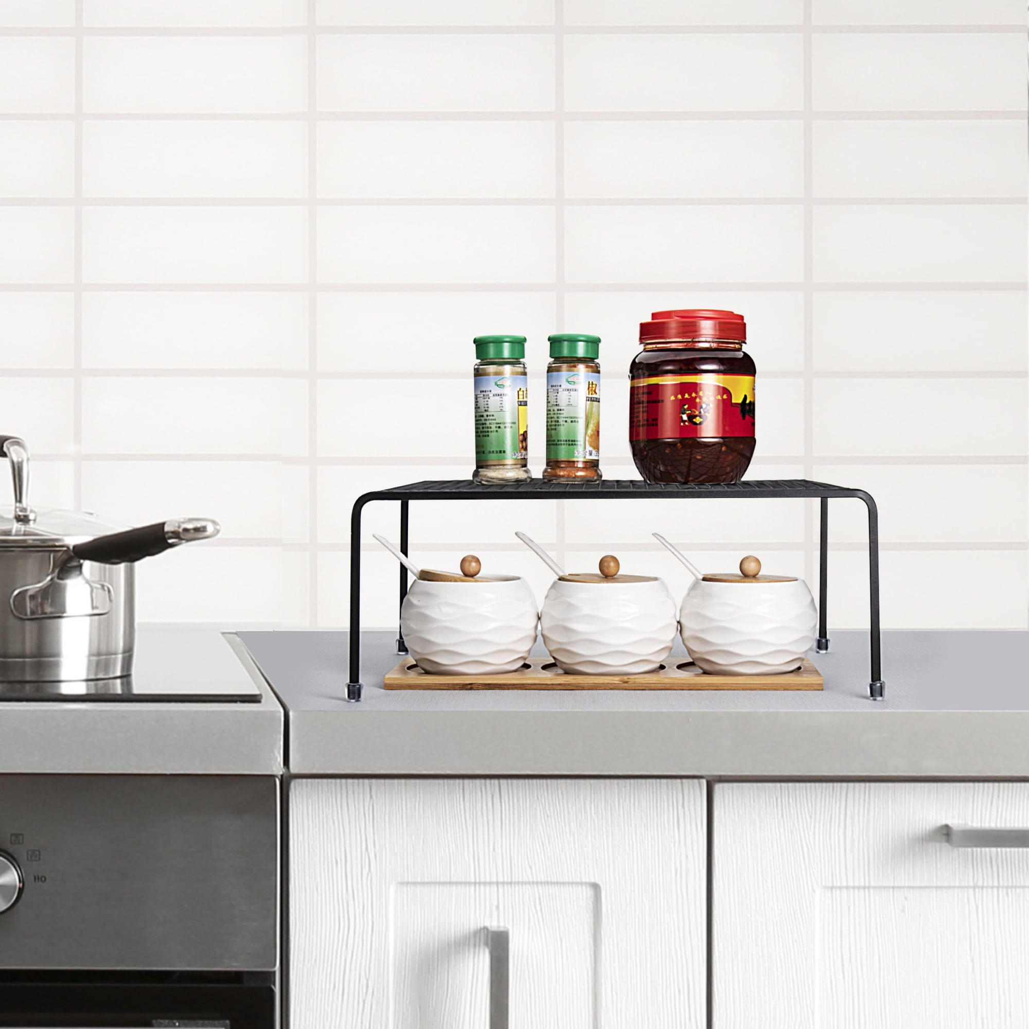 Buy Mimifly Kitchen Cupboard Organiser2 Pack Metal Wire Storage Shelf