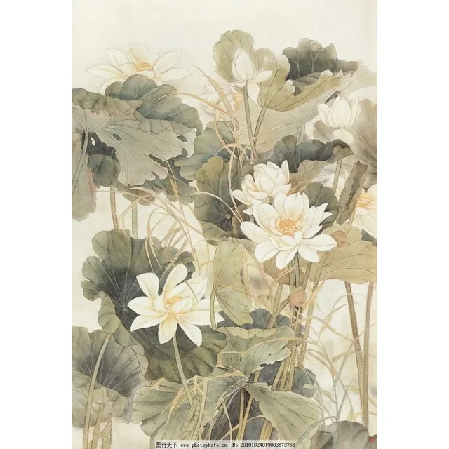30 x 40 cm, Flores de Loto Pintura de Diamante Bordado Pintura de Diamante Lienzo Pintura 5D Niño Adulto Diamante de imitación Lote Rompecabezas Dibujo Decoración de Pared Dormitorio Otoño