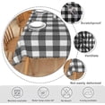 thumbnail image 6 of 60x84 Inch Plaid Vintage Linen Table Cloth for Rectangle Tables Striped Neutral Wipeable Durable Tablecloths Farmhouse Checkered Table Cover for Dining Room Outdoor Party Table Decor, 6 of 7