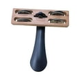 thumbnail image 1 of 1x Talon Tambourin Percussion Portable Instrument de Musique Rythme Percussion Pied en Bois, 1 of 8