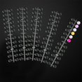 thumbnail image 1 of 120 Pcs Round False Nail Display Tips, Clear Nail Art Color Display Chart Nail Swatch Sticks with Adhesive Sticker for Nail Polish Training Practicing Color Displaying…, 1 of 5