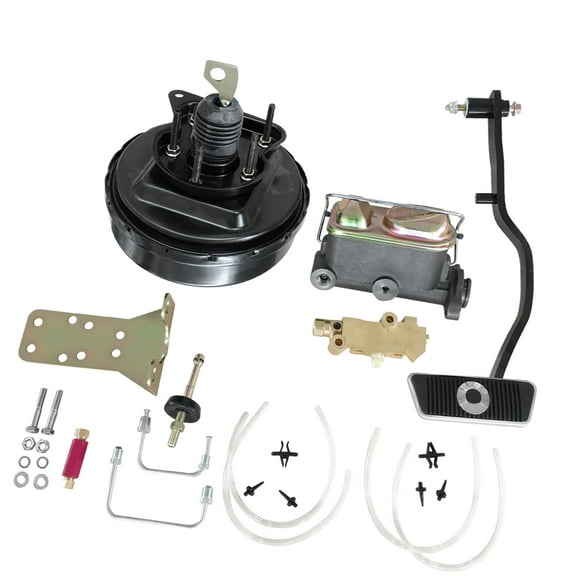 9" Power Brake Booster Conversion Kit Drum /Drum For 1967 1968 1969 1970 Ford Mustang I6 V8 GAS