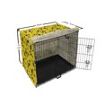 thumbnail image 6 of Yellow Bird Dog Crate Cover, Bicolour Design Pattern of Silhouette Style Avian and Flower Petals, Easy to Use Pet Kennel Cover Small Dogs Puppies Kittens, 7 Sizes, Yellow Indigo, by Ambesonne, 6 of 6