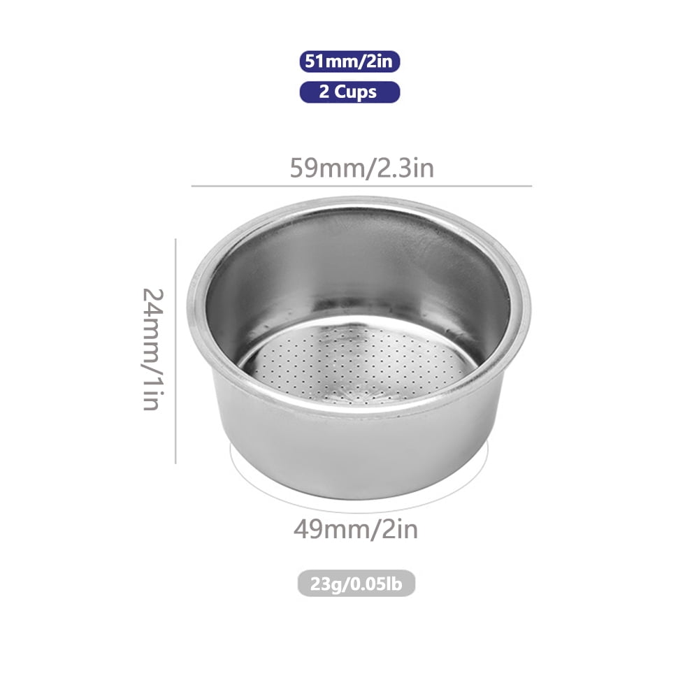 54mm Non Pressurized Filter Basket, Single Cup Sieve For, 40 OFF