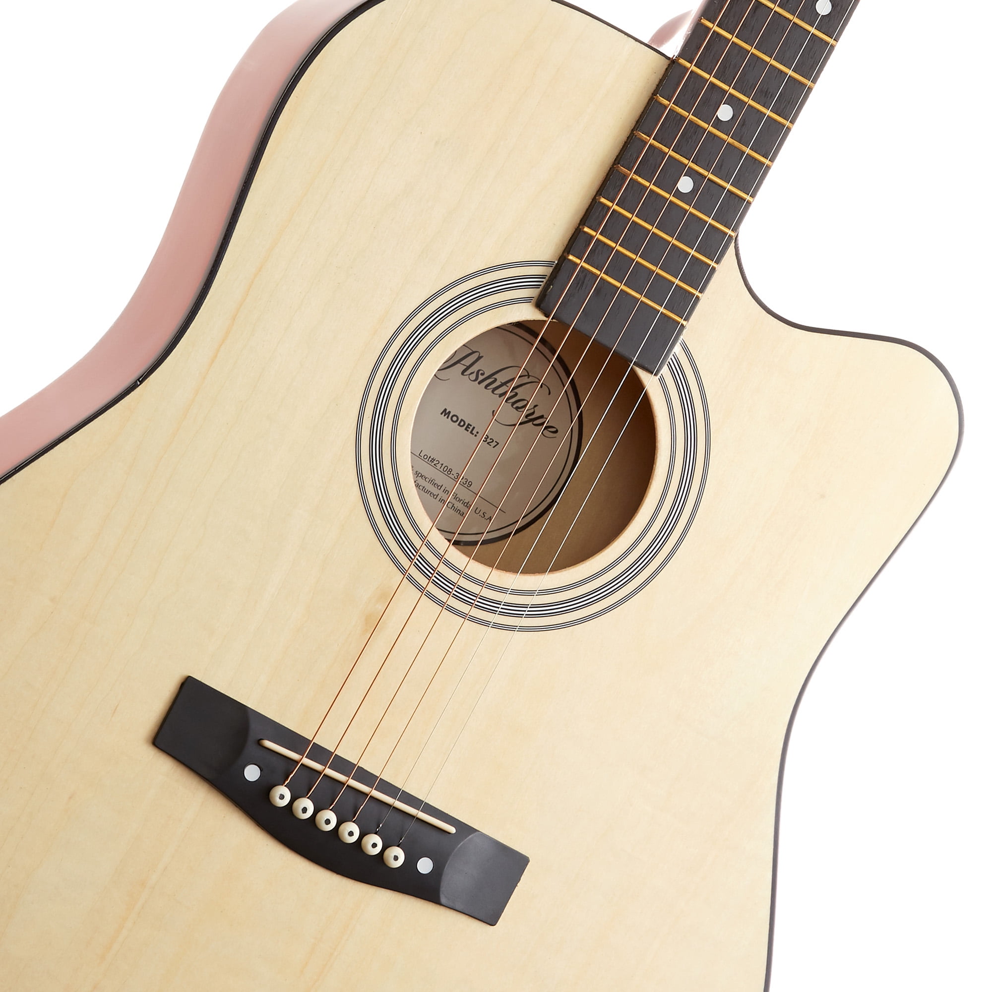 Ashthorpe 41-Inch Beginner Acoustic Guitar Starter Package, Natural