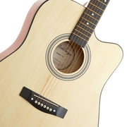 Ashthorpe 41-Inch Beginner Acoustic Guitar Starter Package, Natural