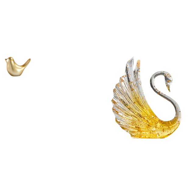 Figura de pájaro, figura de cisne, estatua de resina, escultura de animal, adornos minimalistas, ideal para regalar, decoración del hogar y la oficina