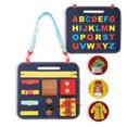 thumbnail image 2 of Fell Sensory Board Juguete Portátil Portátil Educativo Educativo Vestir Habilidad Aprendizaje Juguetes Presenta Practicar POR 1-3 AÑOS AZUL MARKE Eigraketly FN001300-02, 2 of 6