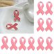 thumbnail image 4 of 10 piezas de insignia de lazo rosa para concienciación sobre el cáncer para mujeres, broche de solapa de esmalte de metal, 4 of 5