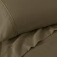 thumbnail image 4 of Superior Solid 1200-Thread Count Cotton Blend Sheet Set, Queen, Taupe, 4 of 6