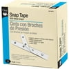 Dritz Snap Tape with Metal Snaps, White, 12 yd