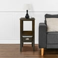 thumbnail image 5 of Casual Home 2-Tier Tall Side Table with Drawer - Java, 5 of 12