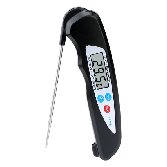 Digital Meat Thermometer, Instant Read Food Thermometer, Cooking Thermometer for Candy, Liquids, and Beef Black 10.6in