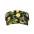 thumbnail image 3 of Balery Lemon Fruits Flowers Leaves Sport Wear Athletic Visor Sun Sports Visor Hat Visor Adjustable Cap for Women and Men (One Size), 3 of 8