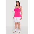 thumbnail image 4 of Womens Plus Size Trendy Mineral Wash Side Ruched Tank Top, 4 of 5