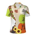 thumbnail image 2 of Daiia Gnome Happy Fall Pattern Men’s Polo Shirts,Solid Deck Shirt,Classic Fit, Breathable Cotton Polo for Casual and Sport Wear-3X-Large, 2 of 7