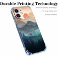 thumbnail image 2 of Mountain Sunset for iPhone 12 Case, Nature Wilderness Landscape Pattern, Trendy Soft TPU Protective Case for iPhone 12, 2 of 5