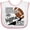 White and Pink, variant on Inktastic Little Brother and Biggest Fan Football Player Boys Baby Bib