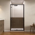 thumbnail image 5 of Pivot Shower Door, 32-36" W X 72" H Pivot Swing Glass Shower Door With 1/4"(6mm) Clear SGCC Tempered Glass, Magnetic Closing, Matte Black, ACE, 5 of 11
