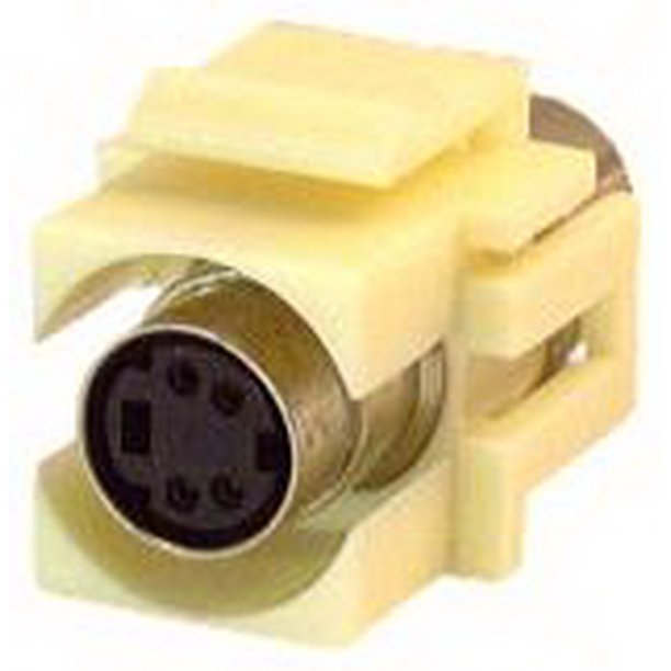 IEC RMD04IV S Video ( SVHS ) Mini Din 4 Female to Female Flush Mount