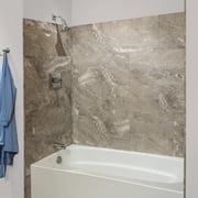 Palisade 25.6in x 14.8in Vinyl Wall Tile Shower Kit in Venetian Marble