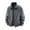 Gray, variant on hoksml Men's Plus Size Solid Color Fleece Lined Jacket Full Zip Windproof Stand Collar Outdoor Coat with Pockets Casual Hiking Zip-Up Insulator Outwear M-5XL