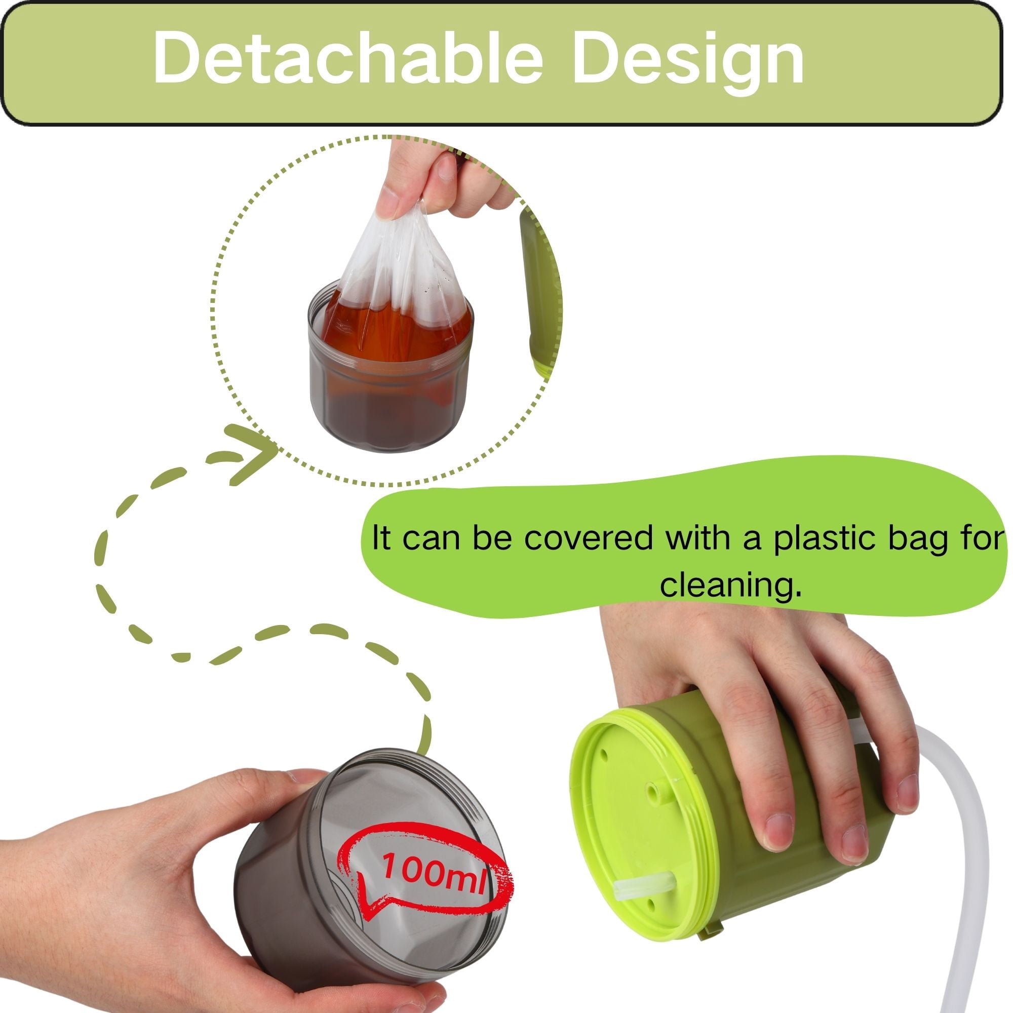 Portable Electric Suction Machine for Mucus – 100ml Automatic Phlegm Aspirator for Kids, Adults & Pets | Handheld Medical & Veterinary Use