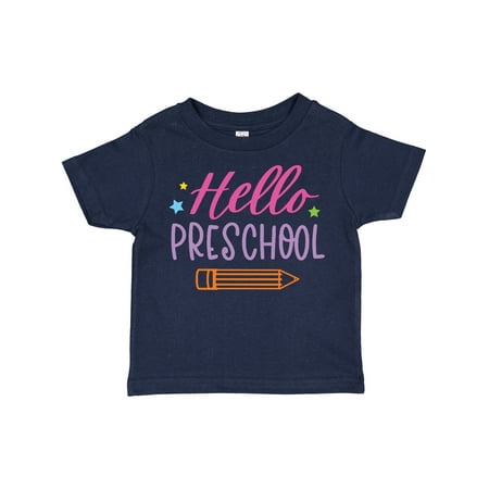 

Inktastic Back to School Hello Preschool Gift Toddler Boy or Toddler Girl T-Shirt