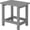 Grey, variant on Weatherproof Outdoor Side Table, HDPE Small Outdoor Table for Adirondack, 16.6-Inch Patio Square End Tables for Garden, Backyard, Porch, Deck, Balcony, Poolside (Black)